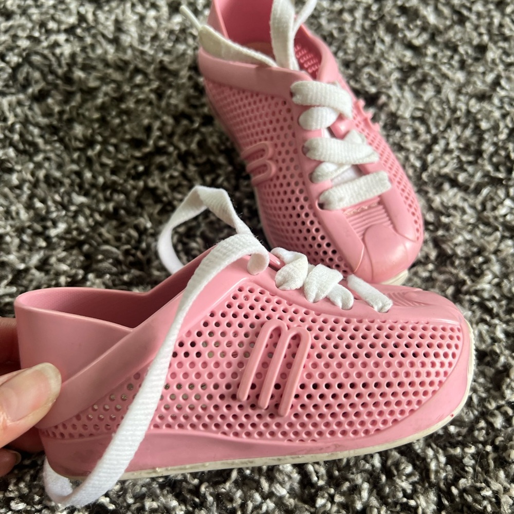 Mini Melissa Kids Pink Shoes sz 6 toddler